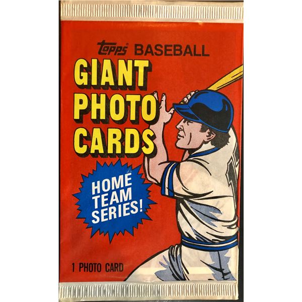 1981 TOPPS GIANT BASEBALL PHOTO CARD PACK