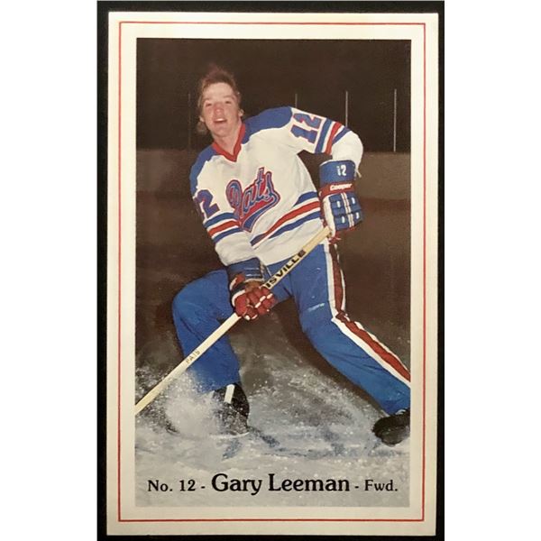 1981-82 GARY LEEMAN JUNIOR CARD