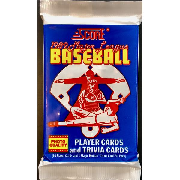 1989 SCORE BASEBALL CELLO PACK