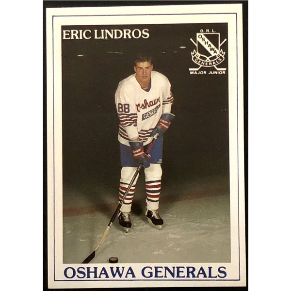 1990-91 ERIC LINDROS (HOF) JUNIOR CARD