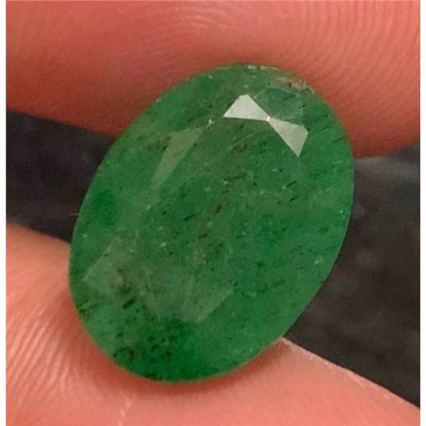 AUTHENTICATED 8.25CT EMERALD GEMSTONE, $9610 APPRAISAL