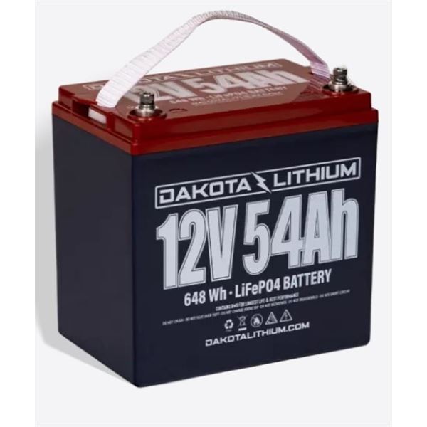 DAKOTA LITHIUM 12v 54Ah Deep Cycle Trolling Motor LiFePO4 Battery RETAIL $410 USD  Perfect for Small