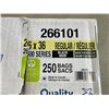 Image 2 : CASE OF BLACK GARBAGE BAGS, 26" X 36", 250PCS