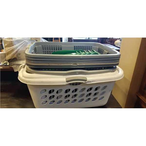 LAUNDRY BASKETS, COMPOST BINS