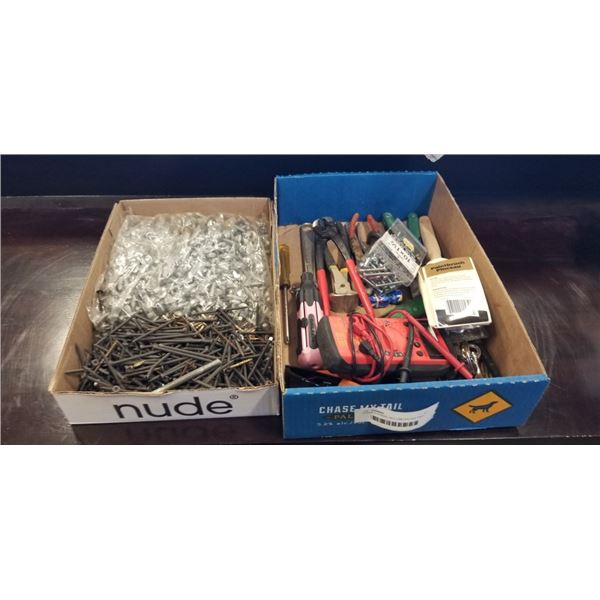 KNIPEX NIPPERS, MULTIMETER AND TRAY OF SCREWS