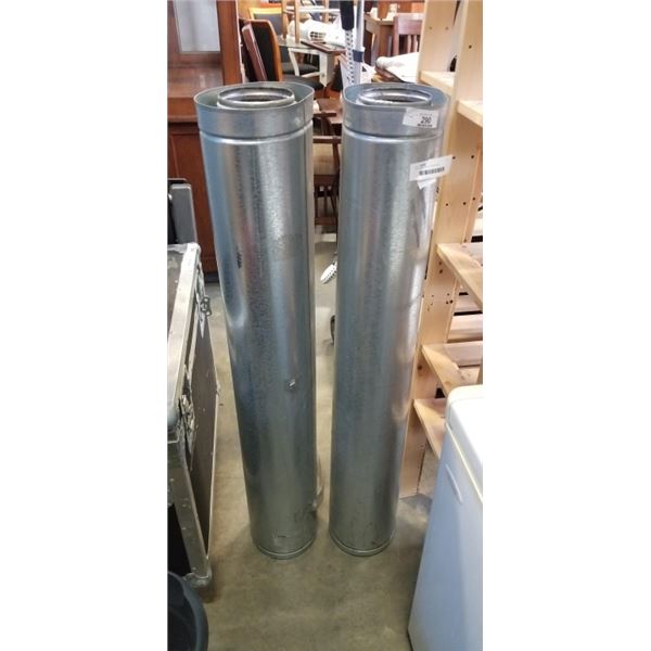 2 4FT DUAL WALL STOVE PIPE