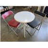 Image 1 : PATIO TABLE AND 2 CHAIRS