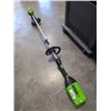 Image 1 : GREENWORKS PRO 60V ELECTRIC WEED EATER WITH BATTERY, DEAD NO CHARGER