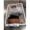 Image 1 : PRESCRIPTION RAY BAN SUNGLASSES, BAG OF BELTS AND COLLECTIBLES