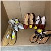 Image 1 : 5 PAIRS OF NEW DESIGNER HEELS AND FLAT SHOES SIZE 7-7.5