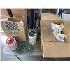 Image 1 : TWO BOXES OF CERAMIC CANNISTERS