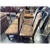 Image 2 : SET OF 4 HIGHLEY DECORATED AND CARVED DINING CHAIRS