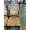Image 3 : SET OF 4 HIGHLEY DECORATED AND CARVED DINING CHAIRS