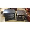 Image 1 : 3 DRAWER NIGHTSTAND SMALL TABLE