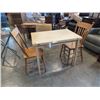 Image 1 : IKEA FLIP OVER TABLE WITH 2 VINTAGE CANADIANA CARVED CHAIRS