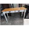 Image 1 : 2 DRAWER HALL TABLE