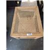 Image 2 : BIRD'S EYE MAPLE RATTAN TOP TABLE