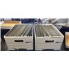Image 1 : 2 BANKERS BOXES FULL OF FILE DIVIDERS