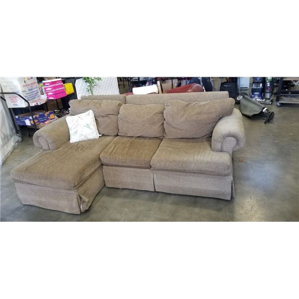 TWO PIECE UPHOLSTERED SECTIONAL SOFA