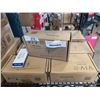 Image 1 : ASSORTED  NEW BLACK CLAMP ON MODULAR CABLE MANAGEMENT TRAYS AND NEW VESA SURGE POROTECTOR POWER STRI