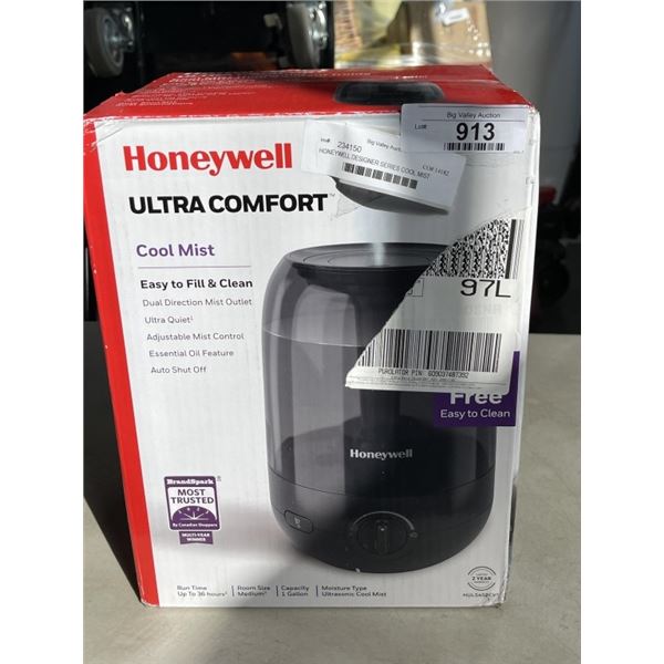 HONEYWELL DESIGNER SERIES COOL MIST ULTRASONIC HUMIDIFIER - TESTED WORKING, RETAIL $109