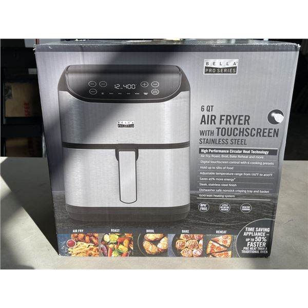 BELLAPRO 5.7L AIR FRYER - TESTED WORKING, RETAIL $219