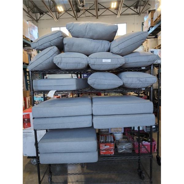 LARGE LOT OF PATIO CUSHIONS