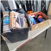 Image 1 : LOT OF INFLATABLES, AIR MATTRESS AND NERF GUNS