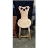 Image 3 : MISSION OAK NIGHTSTAND WITH STOOL