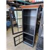 Image 2 : TWO MATCHING STORAGE SHELVES WITH GLASS DOORS