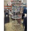 Image 1 : METAL AND GLASS SHELF WITH BUILT IN WINE HOLDER