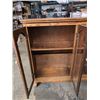 Image 3 : OAK GLASS DOOR DISPLAY CABINET