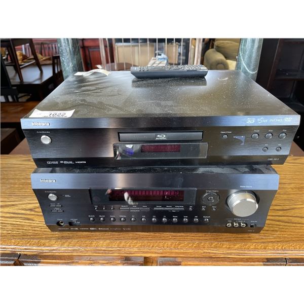 INTEGRA BLUERAY PLAYER AND RECEIVER WITH REMOTE