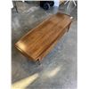 Image 2 : MID CENTURY MODERN WALNUT COFFEE TABLE, 60" X 21"