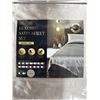 Image 2 : 2 NEW QUEENSIZE 4PC LUXURY SATIN SHEET SETS, TAUPE