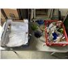 Image 1 : COCA-COLA TRAY OF LIQUOR GLASSES AND TRAY OF DOILIES