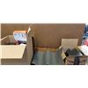 Image 1 : BOX OF PERSONAL FAN, COMPUTER SPEAKERS, KEYBOARD AND MORE