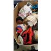 Image 2 : ASSORTED PORCELAIN AND ANTIQUE COLLECTOR DOLLS, 2 BOXES