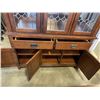 Image 2 : MISSION OAK DISPLAY CABINET