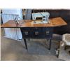 Image 2 : VINTAGE SEARS KENMORE SEWING MACHINE IN CABINET