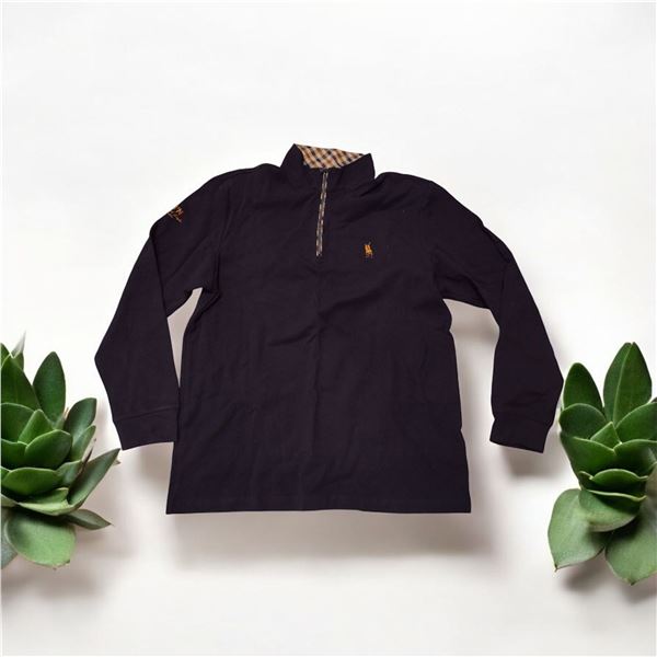 Black Polo T-Shirt full sleeves for Men Size XXL