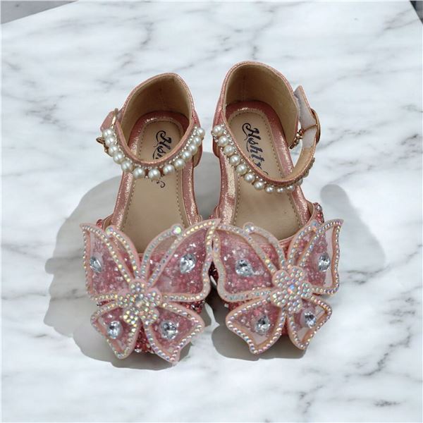 Brand New Girls footwears Pink and White with Hair band Size 22