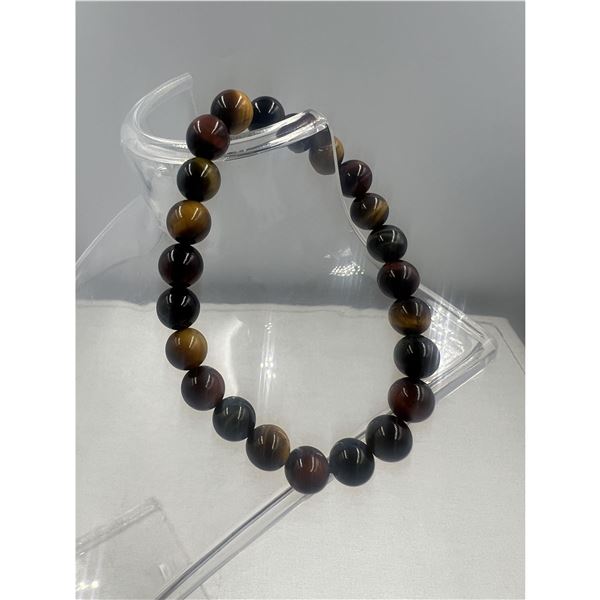 BRAND NEW 8 MM  TIGER EYE  BRACELET ELASTIC