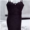 Image 2 : Black one piece with lace size M with Olive green crop top for women Size S