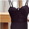 Image 5 : Black one piece with lace size M with Olive green crop top for women Size S