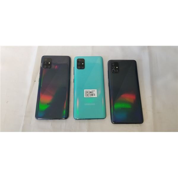 3 SAMSUNG GALAXY A51 SMARTPHONES
