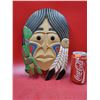 Image 1 : Signed Hand Crafted Wooden First Nations Plaque/Décor