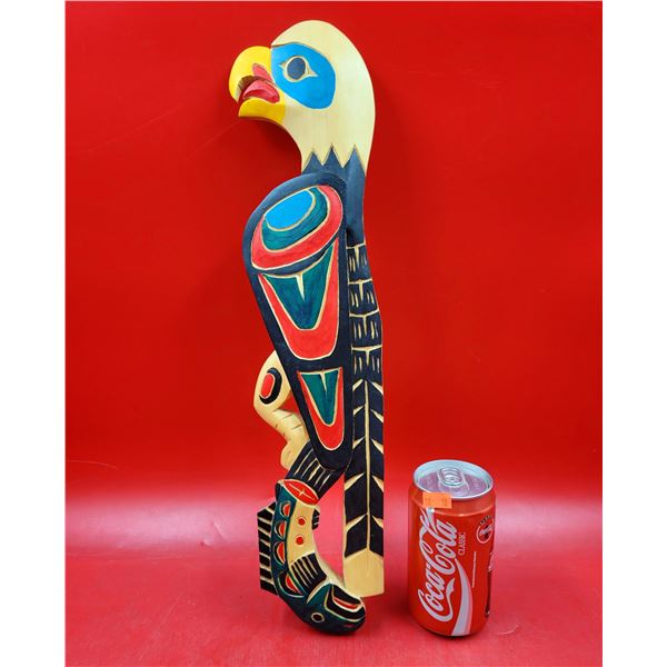 VTG Hand Crafted Wooden First Nations Bird Décor