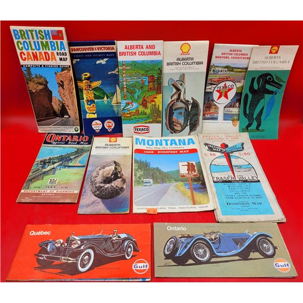 Lot Of VTG Gas Maps