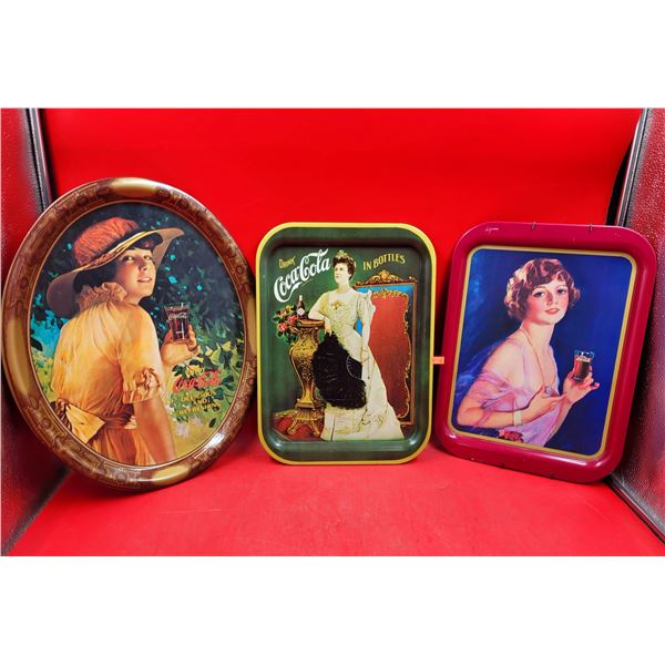 Lot Of VTG Coca-Cola Advertising Trays